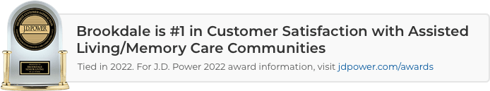 Brookdale awarded JD Power 2022 banner 